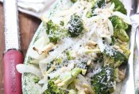 Charred Broccoli & Sweet Vidalia with Pine Nuts & Parmesan