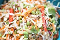 Vibrant Asian Almond Slaw