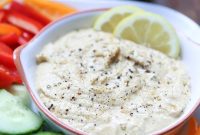 Zesty Lemon Pepper Hummus Garden Platter with Sabra Coupon