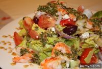 Mediterranean Chimichurri Shrimp Salad