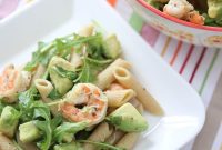 Bright Shrimp and Avocado Pasta