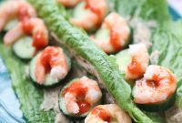 Spicy Shrimp & Hummus Lettuce Cups