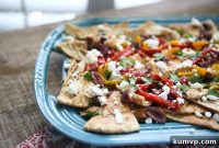 Plant-Powered Mediterranean Nachos with Roasted Red Pepper Hummus