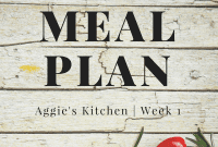 Mastering Meals Week One