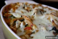 Velvety Butternut Shrimp Pasta Bake