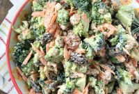 Broccoli Raisin Walnut Crunch Salad