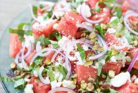 Basil-Kissed Watermelon Feta Salad