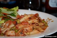 Shrimp and Pea Pasta with Creamy Tomato Sauce