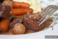 Slow-Cooked French Comfort: Beef Bourguignon with Creamy Yukon Gold Mash