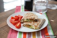 Vibrant Pesto Chicken Quesadillas
