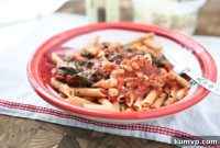 Wholesome Swiss Chard and White Bean Pasta in Rich Tomato Sauce