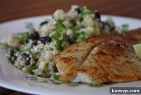 Southwestern Chili Fish with Quinoa & Black Bean Salad
