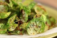 Zesty Baked Brussels Sprouts Crisps