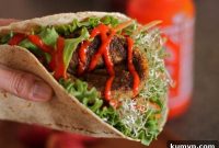 Savory Veggie Burger Wraps