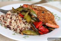 Zesty Blackened Salmon Fajita Bowls