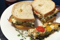 Grilled Zucchini Frittata with Tangy Goat Cheese and Burst Cherry Tomatoes