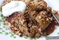 Ruby Pear Crumble with Spiced Streusel