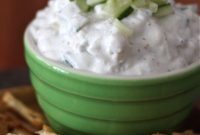 Mediterranean Cucumber Feta Yogurt Dip