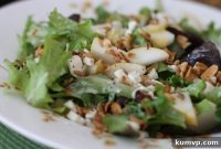 Harvest Bliss Pear Granola Salad with Creamy Poppyseed Yogurt
