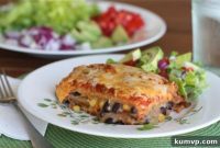 30-Minute Fiesta: Two-Bean Veggie Lasagna