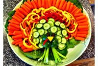 Gobble Up Thanksgiving: Turkey Veggie Platter and Dips