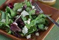 Harvest Salad with Pumpkin Butter Vinaigrette, Pepitas, and Blue Cheese