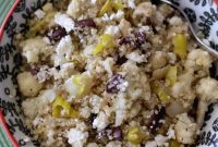 Mediterranean Charred Cauliflower & Vidalia Quinoa Salad