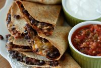 One-Pan Black Bean and Cheese Quesadilla Bake