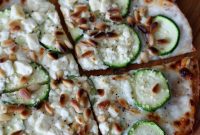 Crisp Skillet Zucchini and Feta Tortilla Pizza