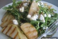 Grilled Pear and Goat Cheese Salad