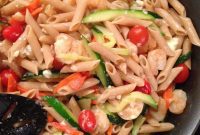 One-Pan Feta Shrimp and Vegetable Pasta