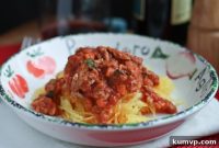 Skinnytastes Satisfying Spaghetti Squash Turkey Bolognese