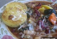 Hearty Minestrone with Golden Polenta Crisps