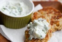 Golden Chickpea Fritters with Refreshing Cucumber-Yogurt Sauce
