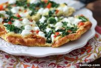 Kale, Red Pepper and Goat Cheese Frittata with My 2015 Focus Word
