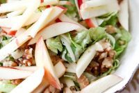 Crunchy Apple Celery Walnut Medley with Honey Dijon Vinaigrette