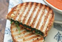 Mediterranean Veggie Hummus Panini