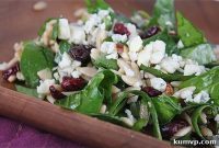 Vibrant Spinach Orzo Salad with Tangy Cranberries and Crunchy Almonds