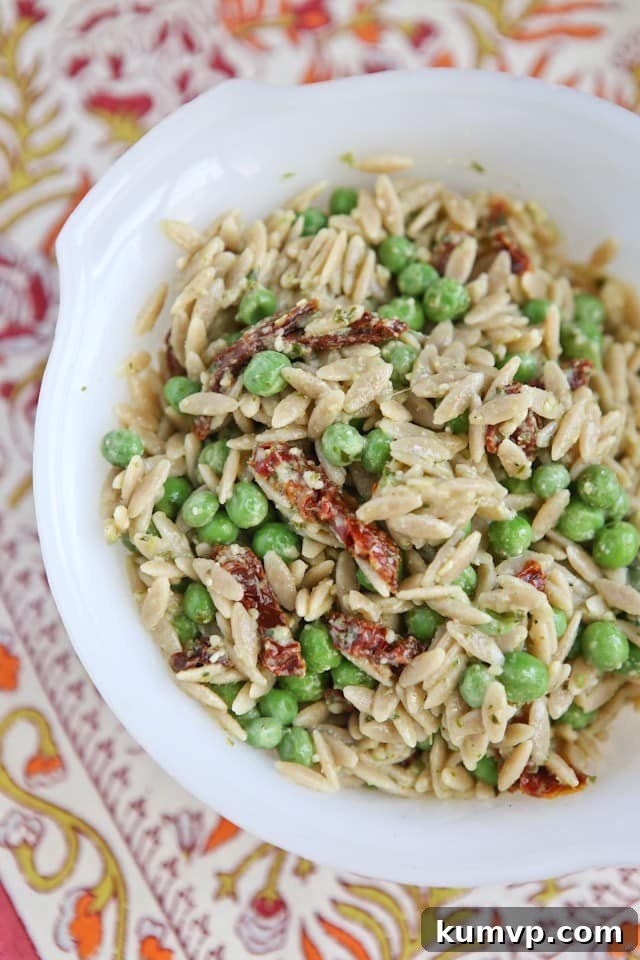 Vibrant Whole Wheat Orzo with Pesto and Sweet Peas 2 Delicious Whole Wheat Orzo with Pesto and Peas - A Quick and Healthy Meal