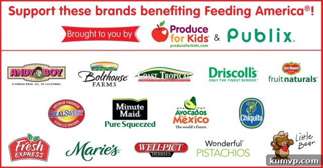 Publix and Produce For Kids Campaign Graphic