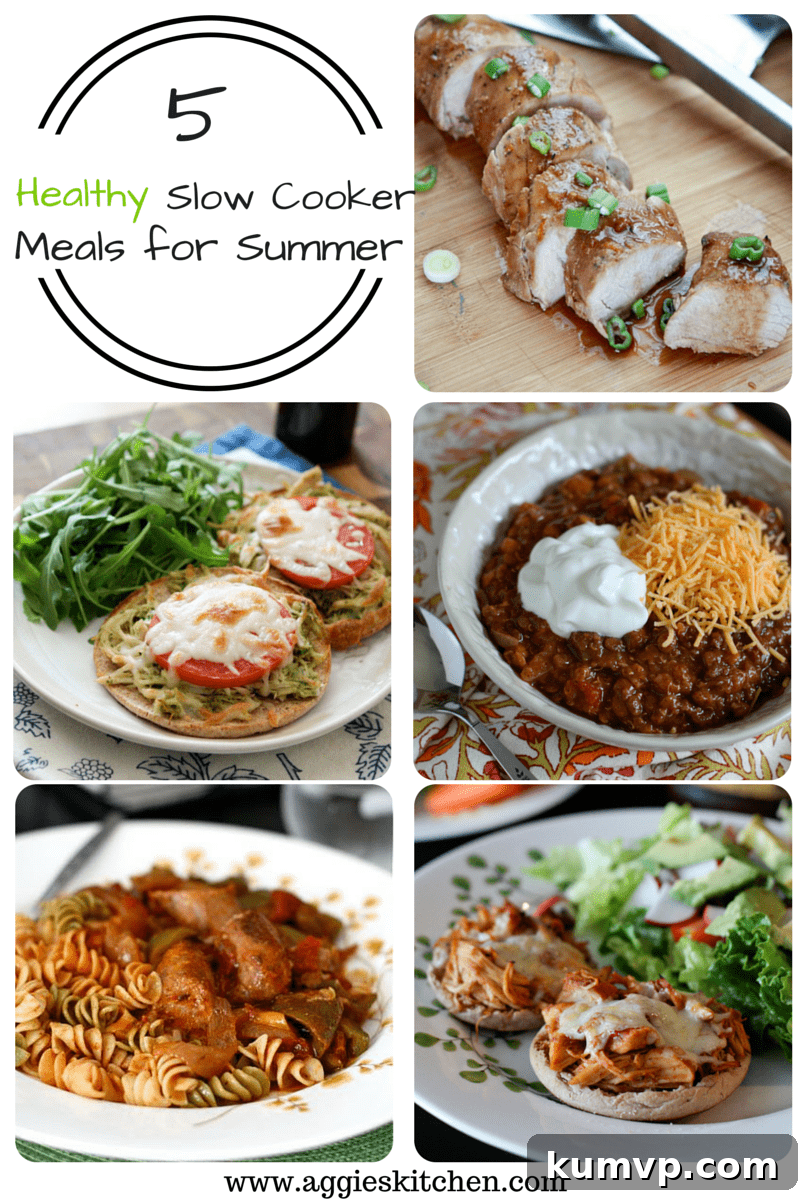 No Sweat Summer: 5 Healthy Slow Cooker Meal Ideas 2 Healthy Slow Cooker Meals for Summer