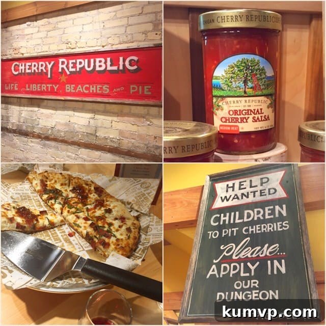 Traverse City Blogger Retreat: Sharing By The Shore 6 Delicious Cherry Republic pizza, a culinary highlight of Traverse City