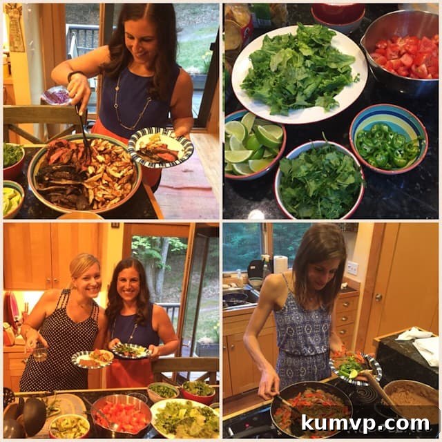 Traverse City Blogger Retreat: Sharing By The Shore 9 Homemade chicken and veggie fajitas prepared during the blogger retreat