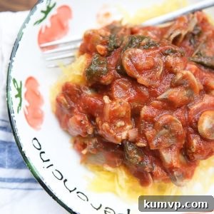 Rustic Sausage and Mushroom Bolognese with Spaghetti Squash 2 img 11309 4