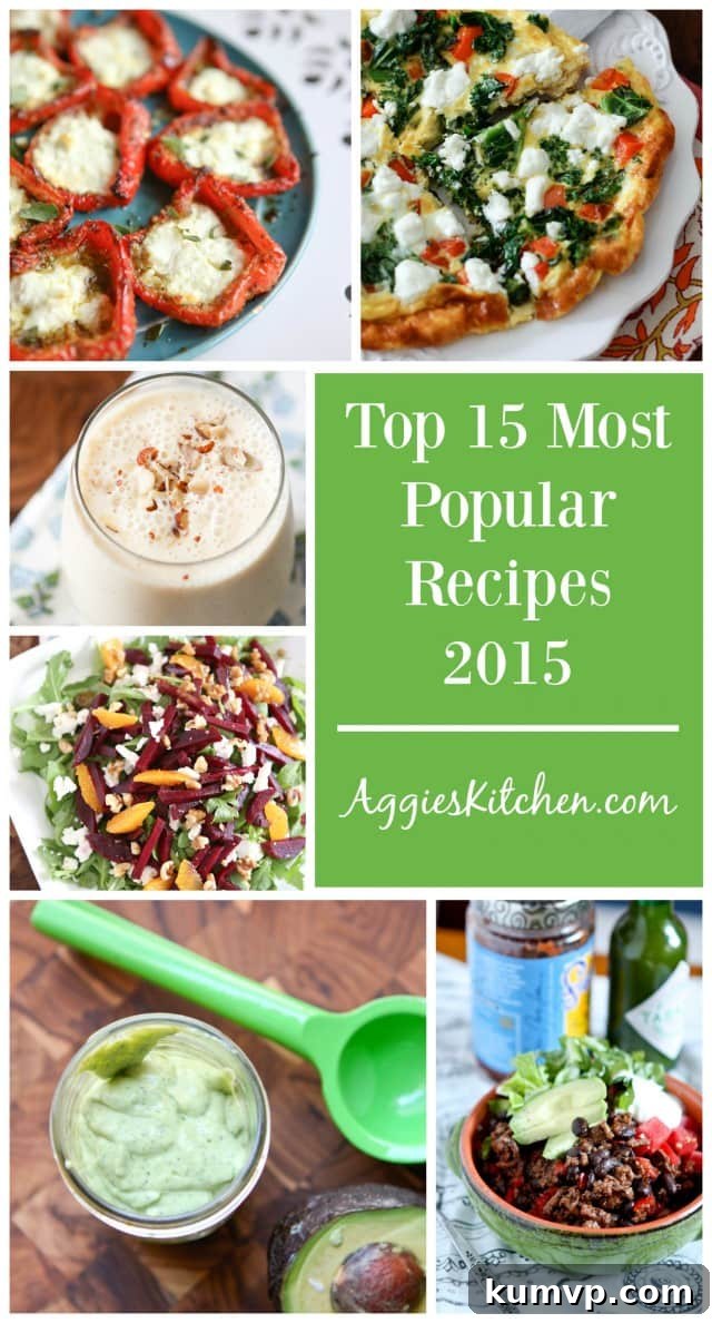 Discover the Top 15 Most Popular Recipes from Aggie's Kitchen in 2015