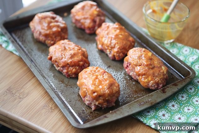 Original Mini Honey Mustard Meatloaf An older photograph of the Mini Honey Mustard Meatloaf dish from the initial blog post in 2008.