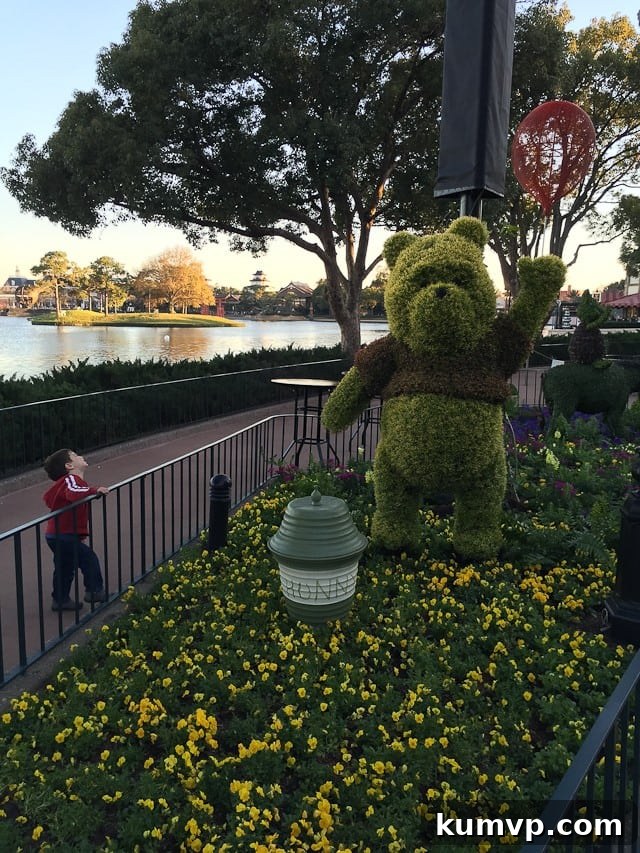 Winnie the Pooh Topiary at Epcot