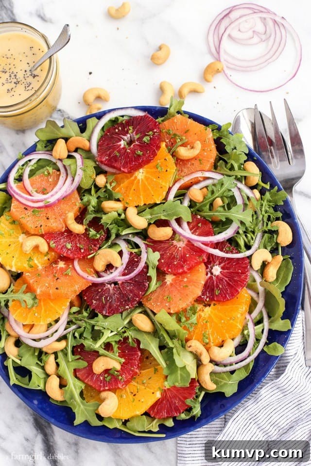 Citrus Salad with Orange Poppyseed Dressing