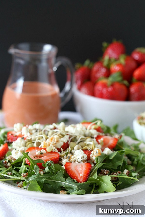 Strawberry Goat Cheese Quinoa Salad - Sweet and Tangy Delight
