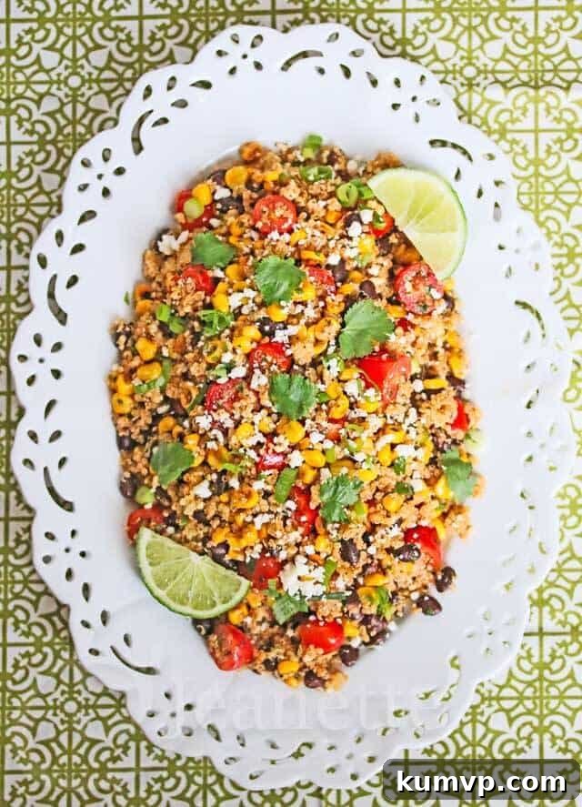 Mexican Corn Quinoa Salad - Zesty and Vibrant